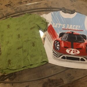 Garanimals Green Bug Tee & White Racing Car Tee